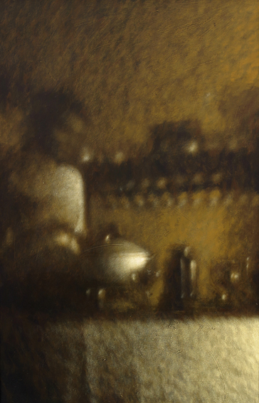 001 Presenza, olio su tavola, 80per122, 2002